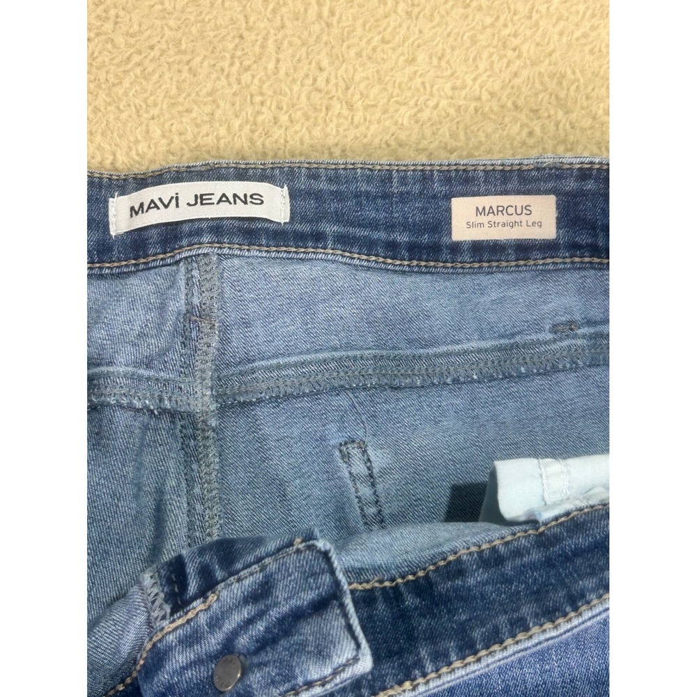 Mavi Jeans‎ Marcus Slim Straight Leg Blue Wash Denim Men's Jeans 42x30 - Picture 4 of 8